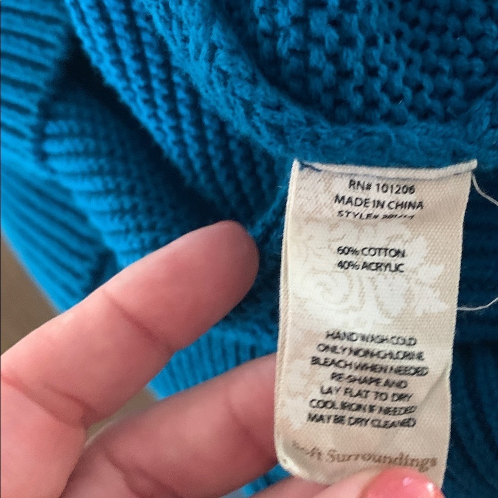 M Soft Surroundings sweater​ - Picture 9 of 9